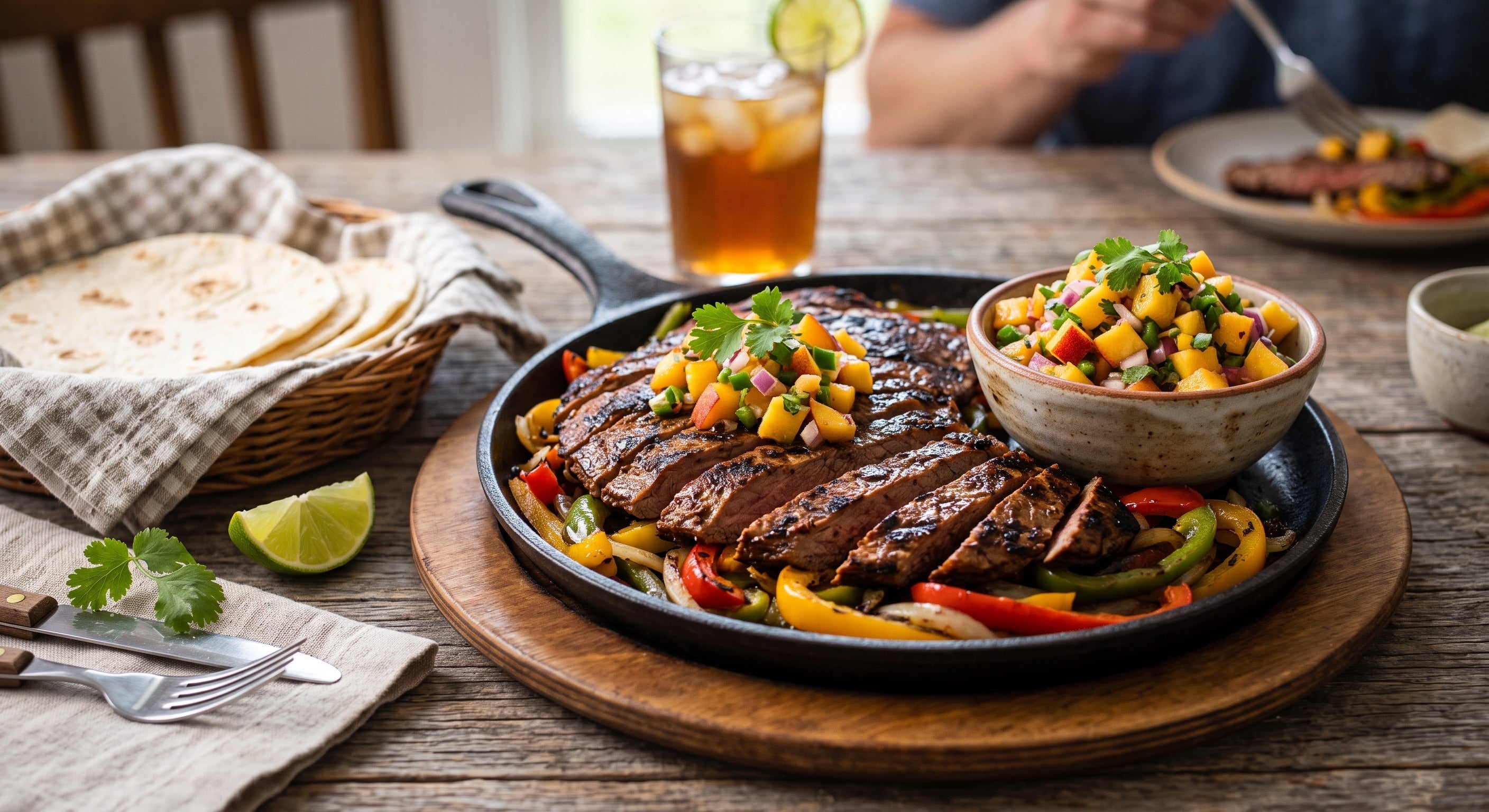 Taste of the Season: Grilled Fajita Meat with Texas Peach Salsa