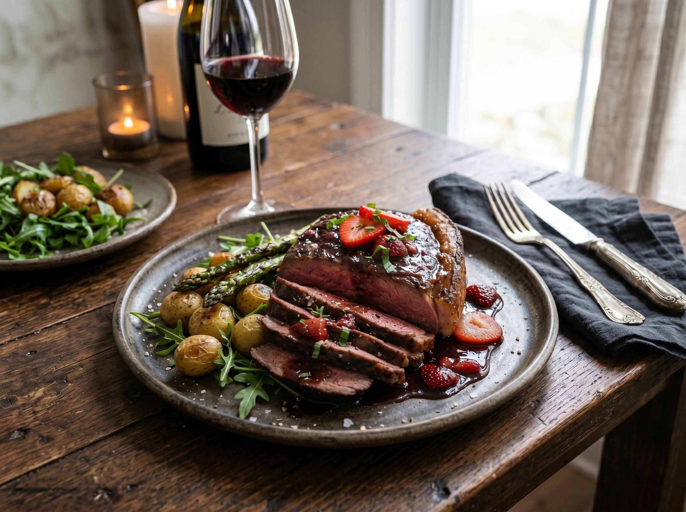 Tastes of the Season: Beef with Strawberry Balsamic Reduction