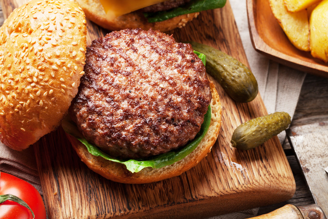 Classic Beef Burgers with Homemade Pickles