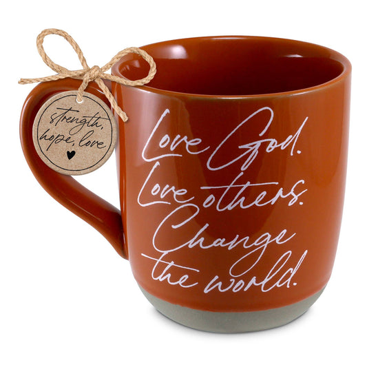 LCP Mug coffee Love God Love Others Sienna