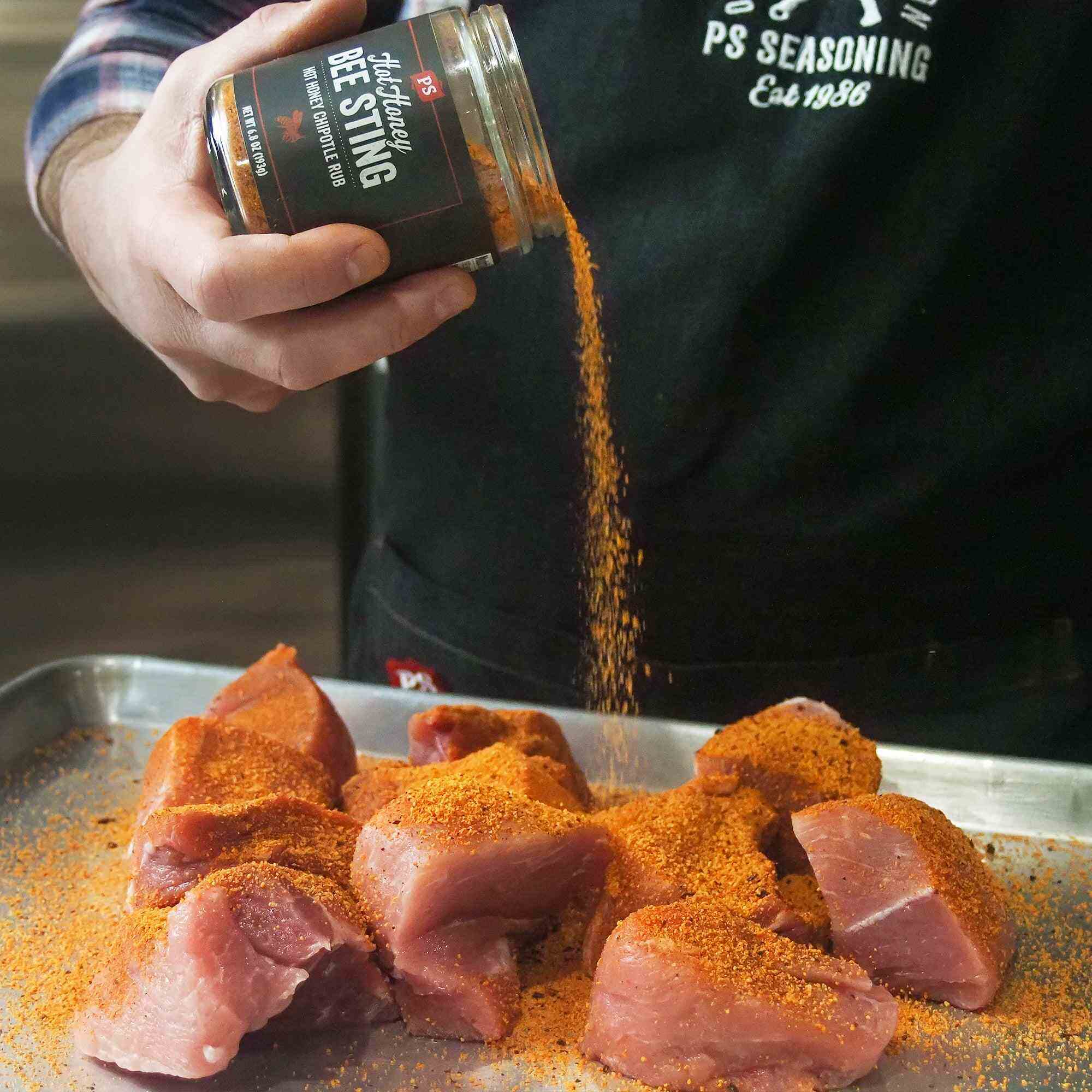 PS Seasonings - Bee Sting - Hot Honey Chipotle BBQ Rub - Large