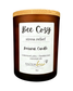 Beeswax Candle "Cozy Bee" Beeswax Candle - Stress Relief -Glass + Bamboo