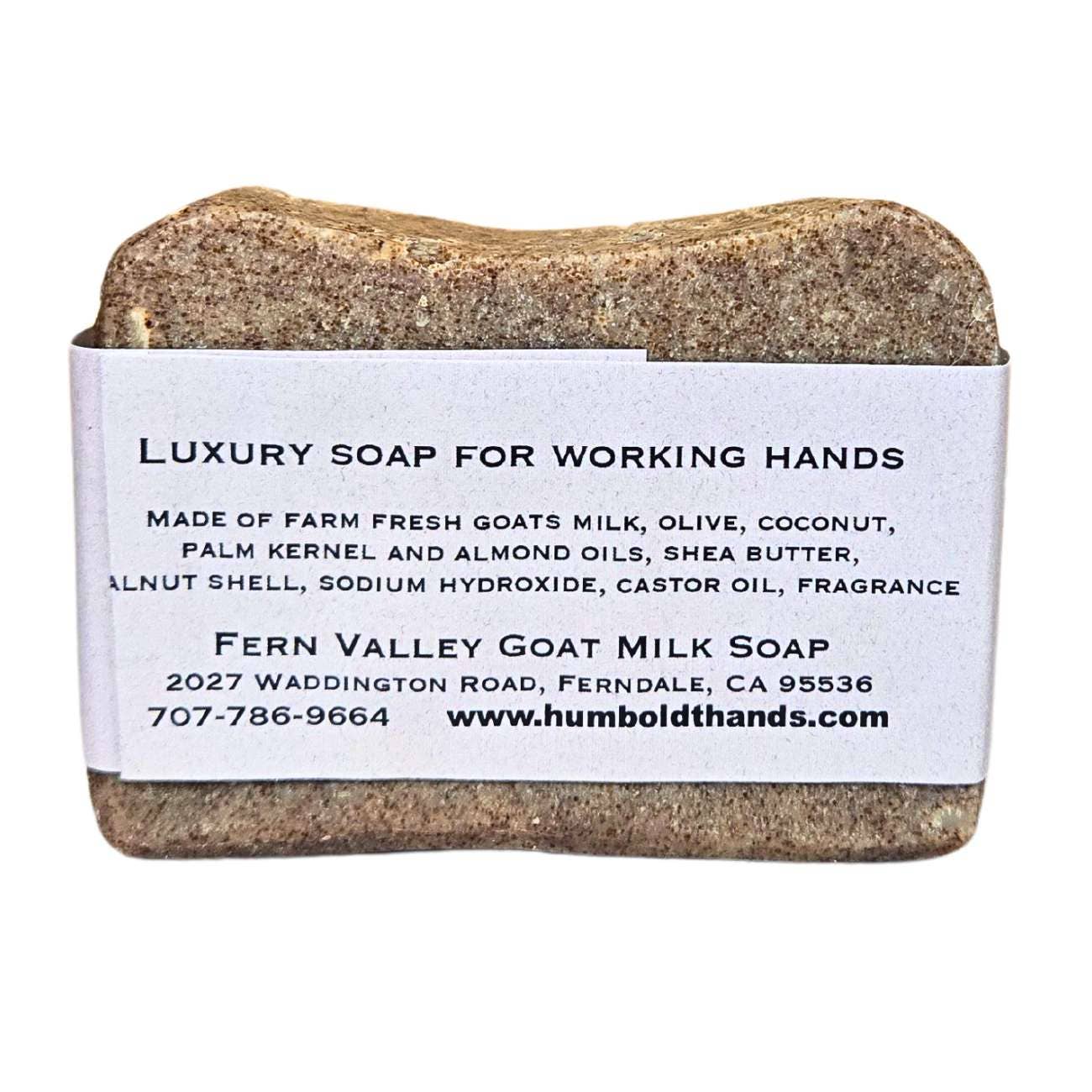 Handmade Natural Goat Milk Soap | Humboldt Hands Heavy-Duty Hand Cleaner| Tobacco Bay