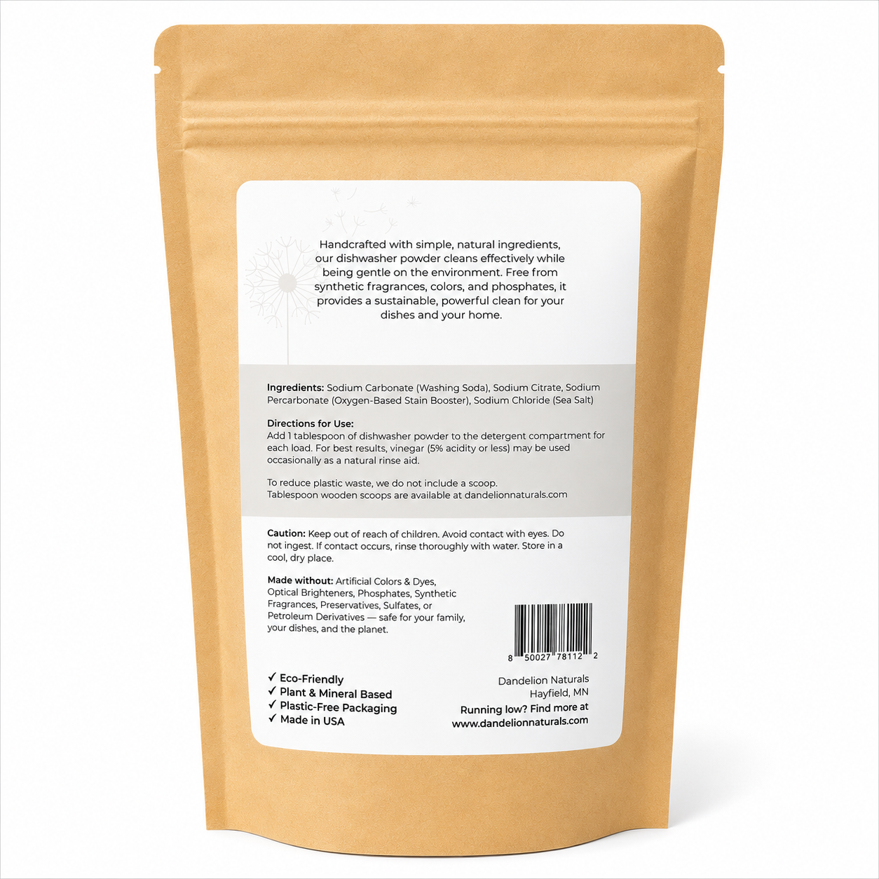 Automatic Dishwasher Powder - Dande Dishes