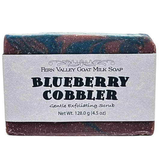 Handmade Natural Goat Milk Soap | Exfoliating Scrub | Blueberry Cobbler