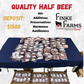 1 Half Beef $8.25 (deposit $1500)