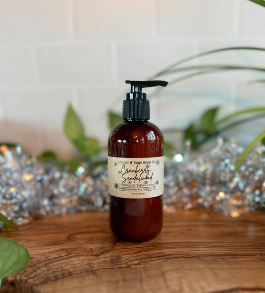 Juniper & Sage Soap Co. - Cranberry Sandalwood - Tallow Lotion
