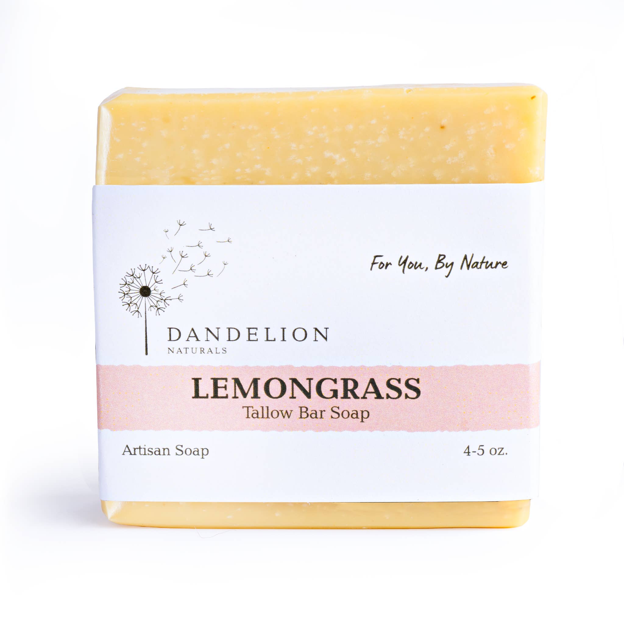 Dandelion Naturals - Lemongrass Tallow Bar Soap | Tallow Skin Care | Bar Soap