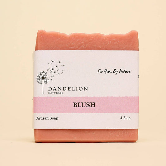 Dandelion Naturals - Patchouli + Lavender + Geranium Bar Soap | Blush