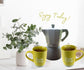 LCP Coffee Mug Enjoy Today Mustard Yellow