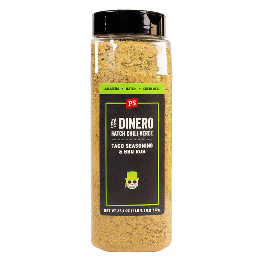 PS Seasonings - El Dinero - Hatch Chili Verde Taco Seasoning & Rub - Large