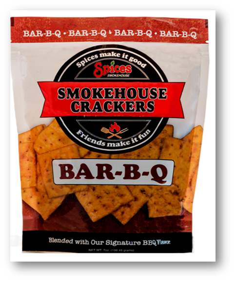Spices Smokehouse Crackers-Bar-B-Q Flavor-12 ct.-3.5 or 7 oz