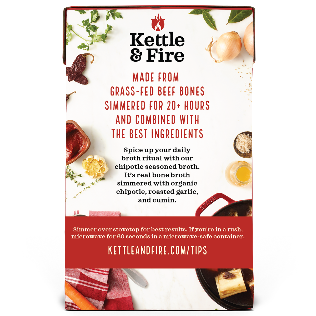 Kettle & Fire - Chipotle Beef Bone Broth 16.9oz