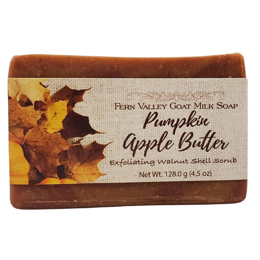 Handmade Natural Goat Milk Soap | Pumpkin Apple Butter | Exfoliating Scrub