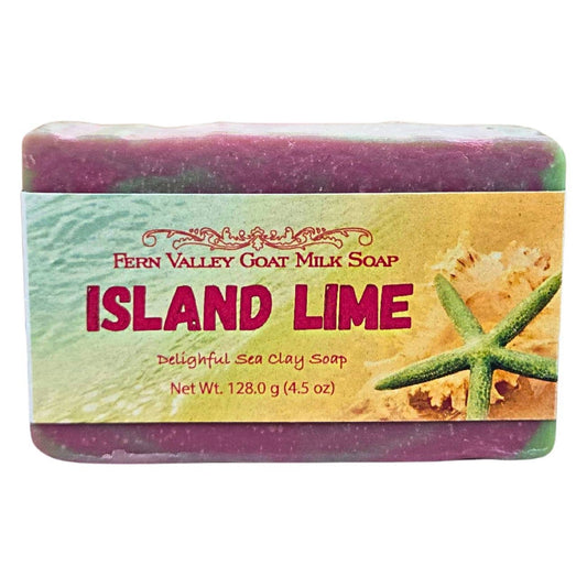 Handmade Natural Goat Milk Soap | Island Lime | A Delightful Sea Clay Soap
