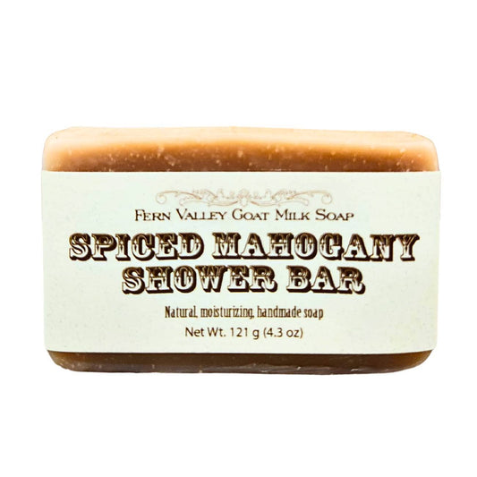 Handmade Natural Goat Milk Soap | Shower Bar | Spiced Mahogany