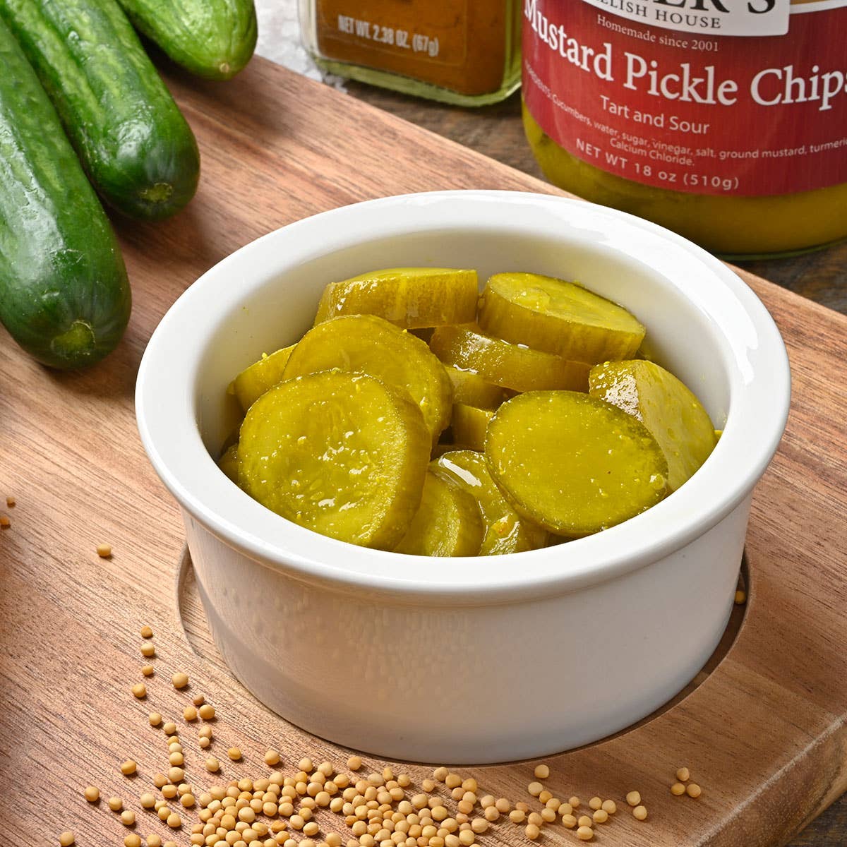 Byler's Mustard Pickle Chips, 16 Fl. Oz