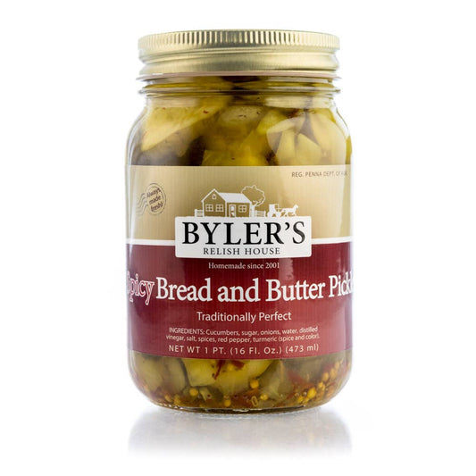 Byler's Spicy Bread and Butter Pickles, 16 Fl. Oz