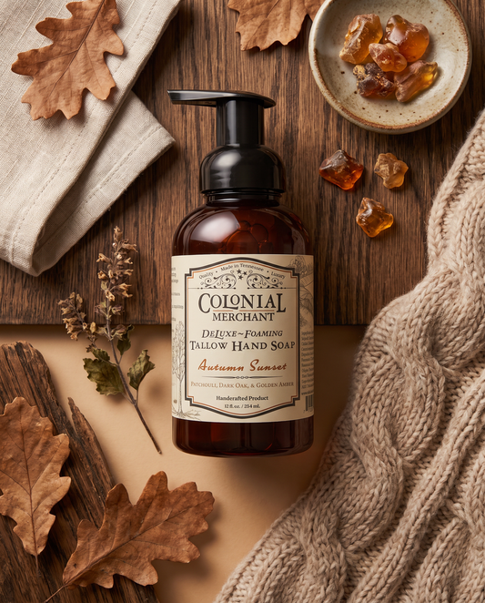 Tallow Foaming Hand Soap – Autumn Sunset - Handmade 12 oz USA