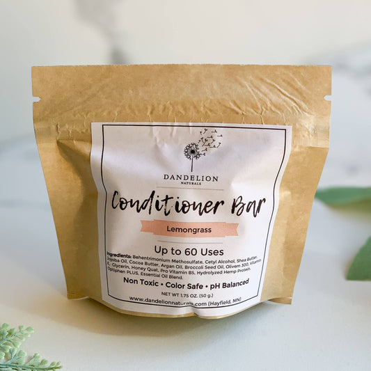 Dandelion Naturals - Conditioner Bar | Lemongrass | Packaged | Solid Conditioner