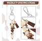 Highland Cow Keychain Highland Cow Party Favors Cute Gifts Animal Keychains with Tasse