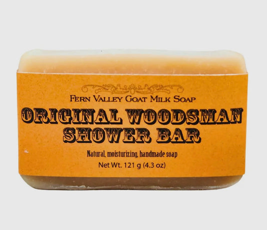 Handmade Natural Goat Milk Soap | Shower Bar | Original Woodsman