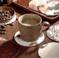 Cowhide Coasters Round Natural Leather Cowhide Drink Coasters for Tea Cup Living Room Office Desk Decoration