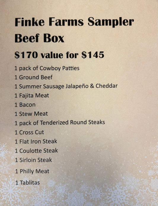 Beef Sampler Box