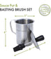 Cuisinart Sauce Pot and Basting Brush Set, 16 oz. Stainless Steel Grill Accessory with Silicone Basting Brush for Cooking & BBQ, Easy to Clean BBQ Accessories for Smoking and Grilling