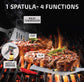 Kaluns Grilling Accessories, Gifts for Men Christmas Grilling Gifts for Dad, Heavy Duty Stainless Steel BBQ Grill Tools Set for Outdoor Grill with Aluminum Case and Apron