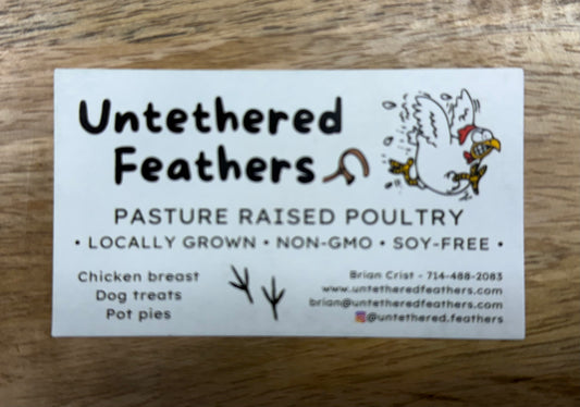 Untethered Feathers - Kibble Topper Supplement to Dog Kibble 2.5oz