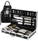 Kaluns Grilling Accessories, Gifts for Men Christmas Grilling Gifts for Dad, Heavy Duty Stainless Steel BBQ Grill Tools Set for Outdoor Grill with Aluminum Case and Apron