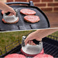 Stainless Steel Burger Press, 5.5 Inch Round Smasher,with Anti-Scald Handle,Non-Stick Smooth Hamburger Press,Flat Bottom, for Cooking Burgers, Bacon, Ground Beef, Meats, Sausage and So On No