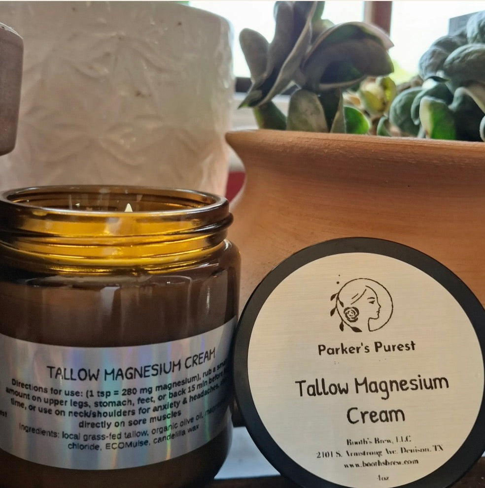 Parker’s Purest Tallow Based Magnesium Cream 4oz