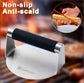 Stainless Steel Burger Press, 5.5 Inch Round Smasher,with Anti-Scald Handle,Non-Stick Smooth Hamburger Press,Flat Bottom, for Cooking Burgers, Bacon, Ground Beef, Meats, Sausage and So On No