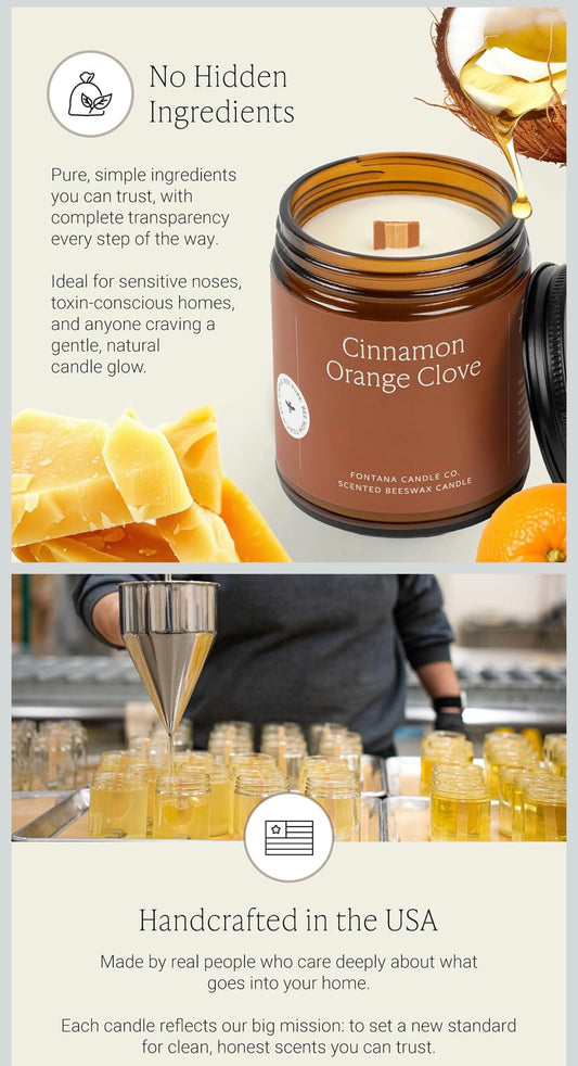 Beeswax Fontana Candles