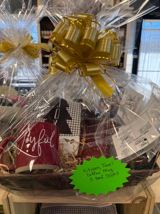 Gift Basket ~ Kitchen Towel, Coffee Mug