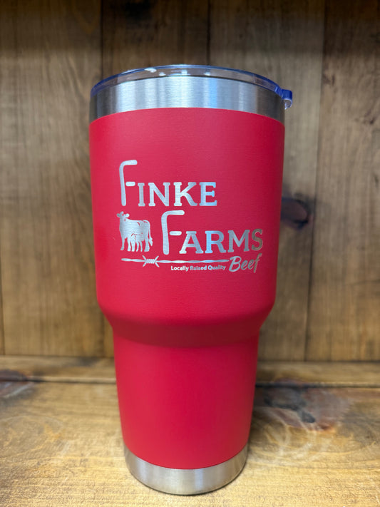 Finke Farms Beef Tumbler Red