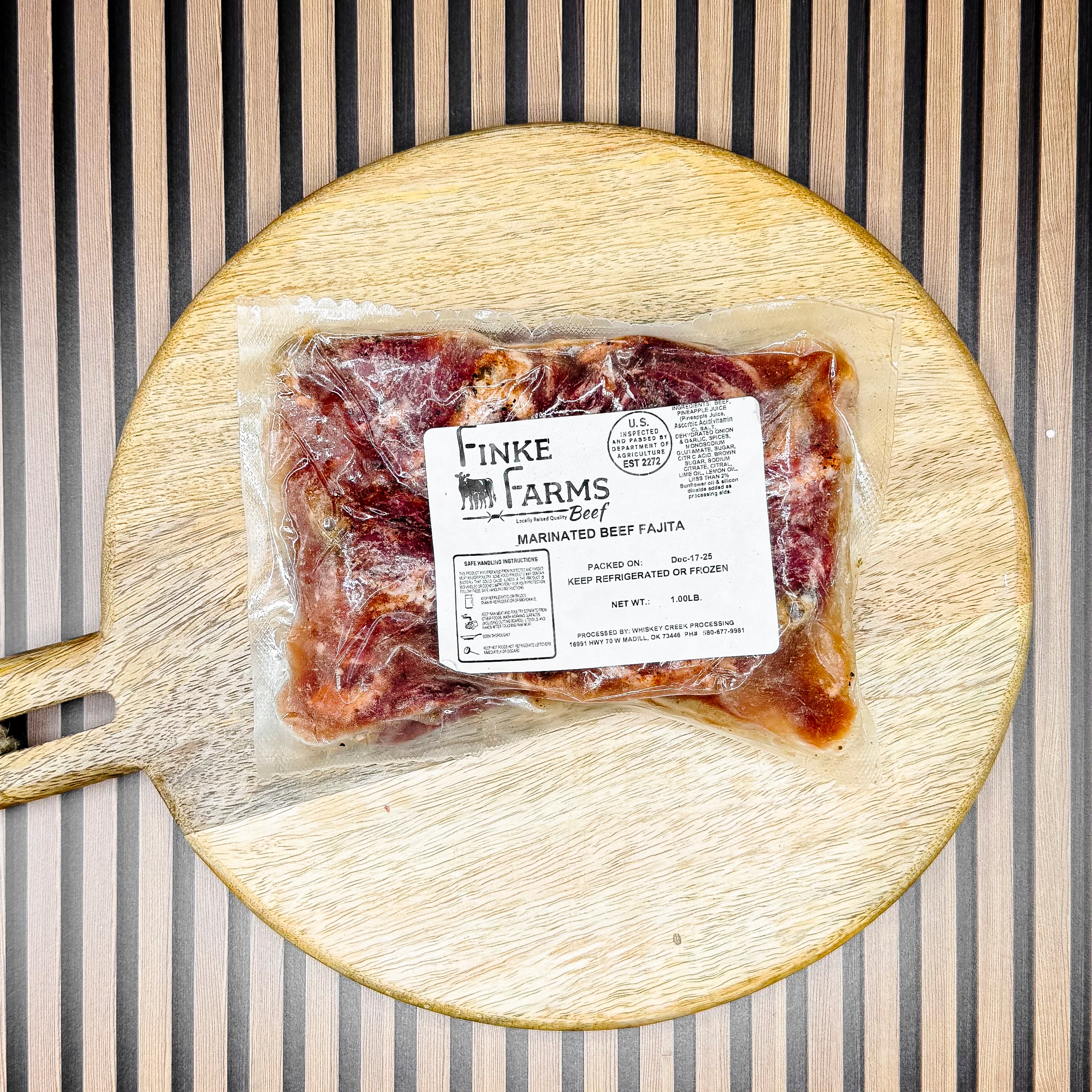 Fajita Meat - Marinated