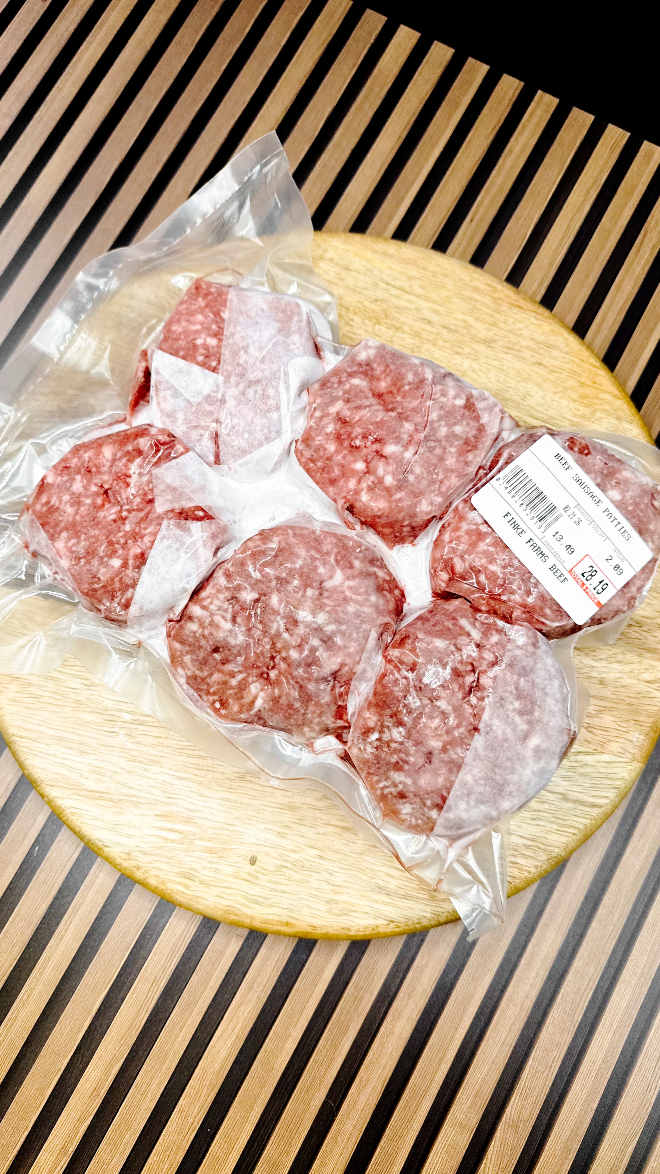 Beef Sausage Patties