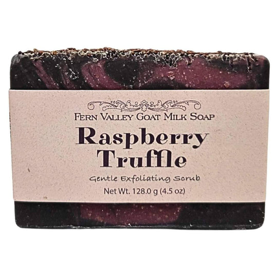 Handmade Natural Goat Milk Soap | Exfoliating Scrub | Raspberry Truffle