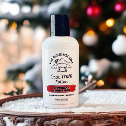 One Blessed Acre Farm - Victorian Christmas Goat Milk Lotion - 2 & 8 ounce bottles