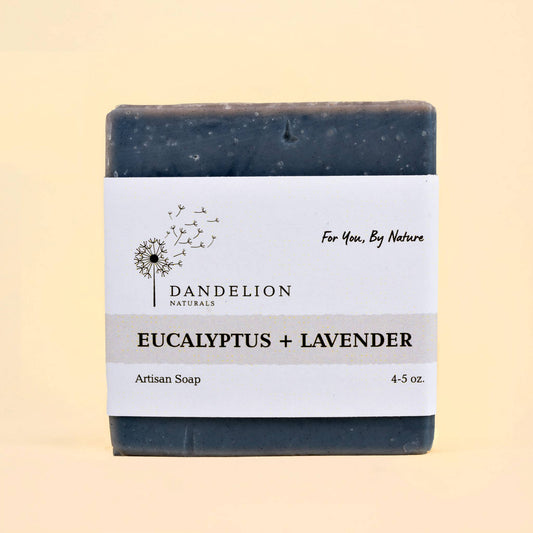 Dandelion Naturals - Eucalyptus Lavender Bar Soap | Essential Oil Only Soap Bar