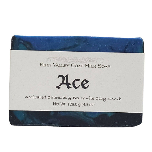 Handmade Natural Goat Milk Soap | Exfoliating Soap | Ace - Soap for Men