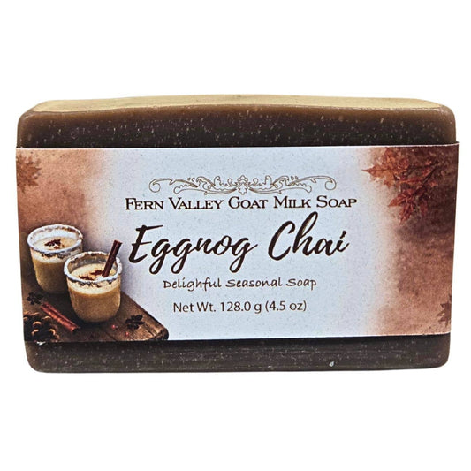 Handmade Natural Goat Milk Soap | Eggnog Chai | Delightful Seasonal Soap