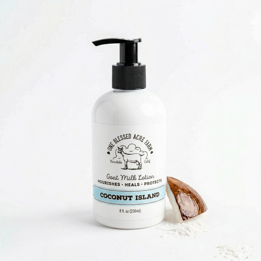 One Blessed Acre Farm - Coconut Island Goat Milk Lotion