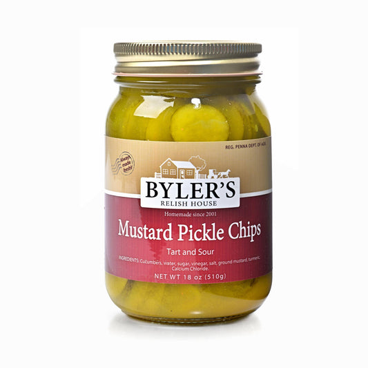 Byler's Mustard Pickle Chips, 16 Fl. Oz
