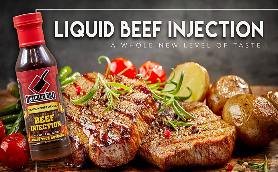 Butcher BBQ - Liquid Beef Injection & Steak Marinade 12oz Plastic Bott ...