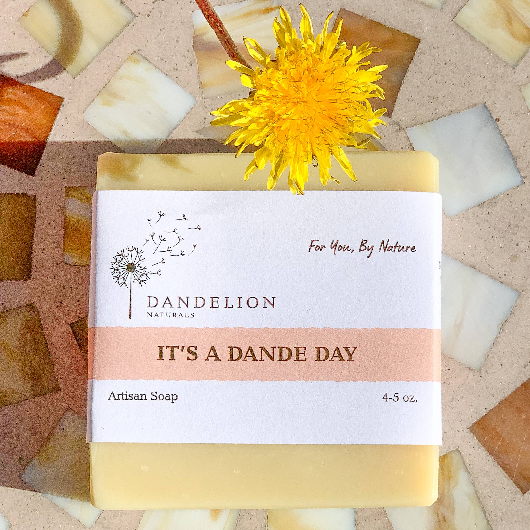 Dandelion Naturals - It's A Dande Day | Dandelion Flower Infused Tallow Bar Soap