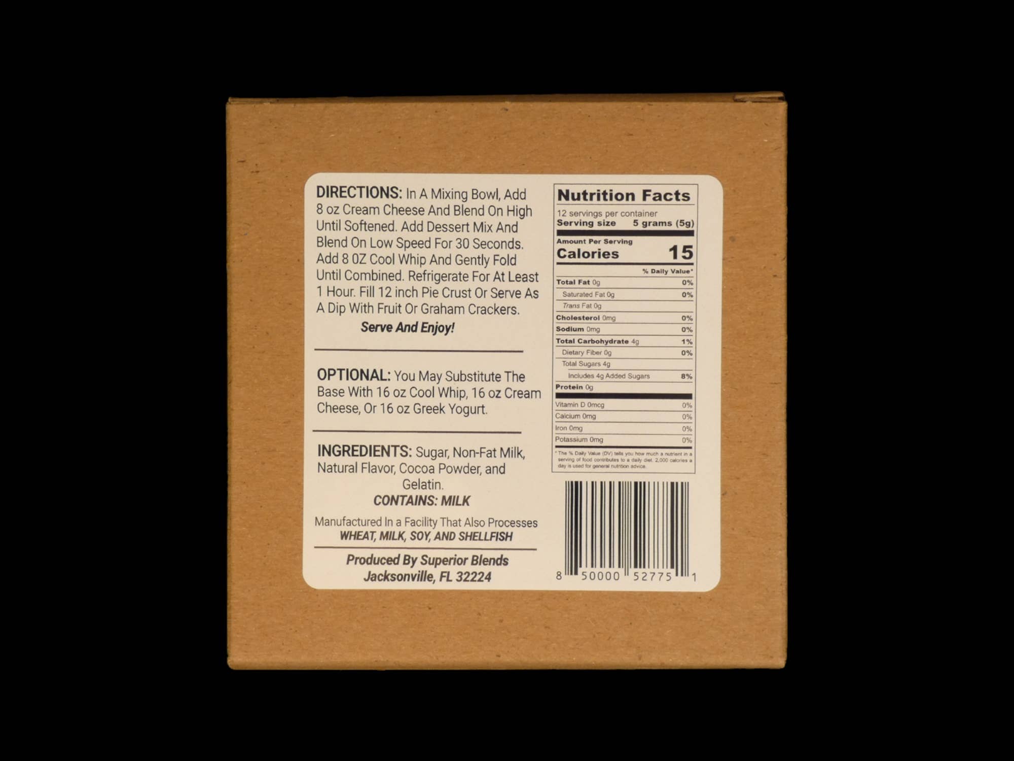 Superior Blends - Tiramisu Dessert Mix 